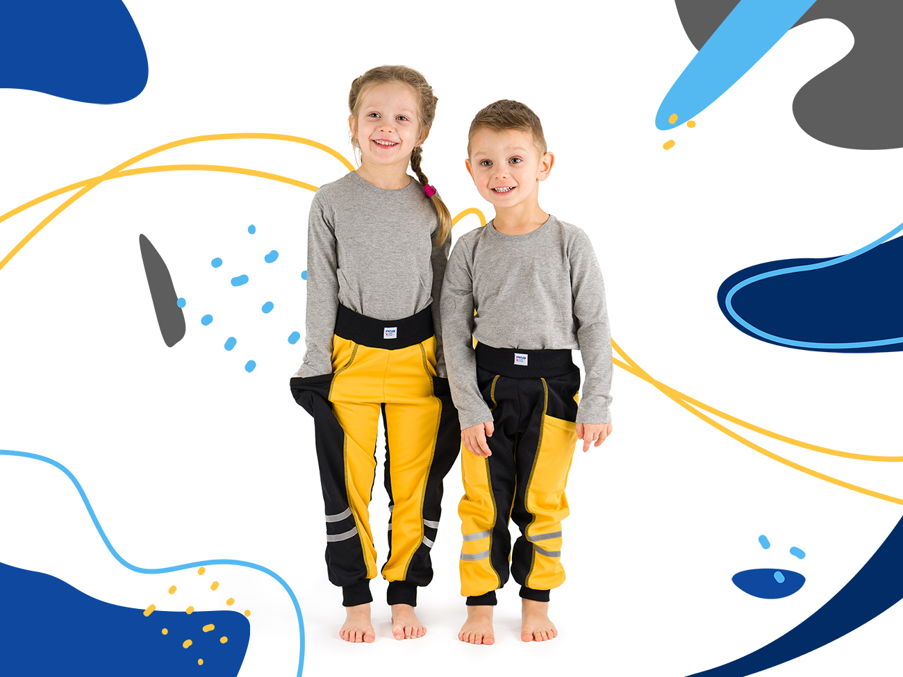 PMB KIDS - detské softshellové tepláky a nohavice ušité na Slovensku